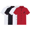 thumbnail image 2 of Unisex Short Long Sleeve Chef Jacket Coat Hotel Kitchen Service Uniform Workwear, 2 of 4