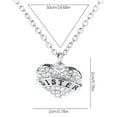 thumbnail image 5 of Carta Miembros de la familia Collar de corazón de diamante completo Accesorios de moda para mujer Wmkox8yi  sjalhkljlk1113, 5 of 5