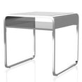 thumbnail image 2 of Furniture of America Twila Glass Top End Table, Chrome, 2 of 6