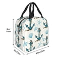 thumbnail image 2 of Pofeuu Anchors And Shells Print Lunch Bag Lunch Box Large Capacity Insulated Lunch Bag for Adult, Leakproof Reusable Lunch Tote Bags for Work, 2 of 5