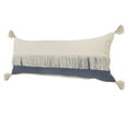thumbnail image 6 of LR Home Fringe Festival Blue Color Block Lumbar Throw Pillow, 6 of 10