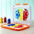 Crayola Washable Finger Paint Station, Less Mess Finger Paints for