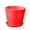 Red, variant on THHEIC Plastic Flowerpot with Tray, Modern Decorative Small Plant Pot for Succulents and Floral Arrangements, Indoor or Outdoor Garden Planter Container