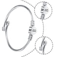 thumbnail image 4 of Mother's Day Sale Clearance - Heart Initials Bracelet-A-Z Stainless Steel Engraved Charm Bracelet, Woman Girl Jewelry Birthday Festival Gift, 4 of 7