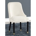 thumbnail image 2 of Rounded Back Cream Dining Chairs with Gold Details / 2 - Piece Contemporary Living Set, 2 of 2