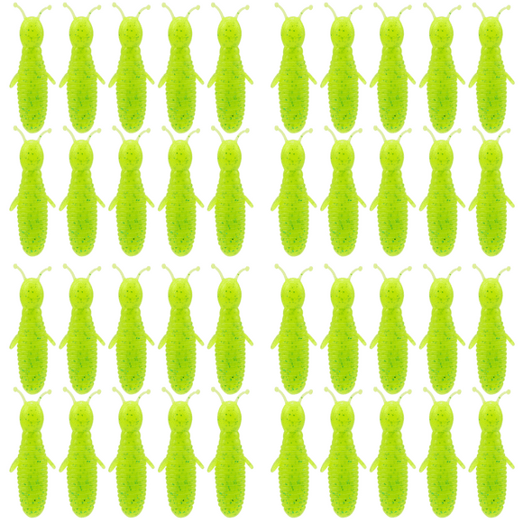 Peggybuy 10Pcs Soft Fishing Lures 60mm 7g Artificial Bee Swimbaits for Bass (Yellow)