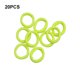thumbnail image 4 of Qarigey 20 piezas de banda para el cabello estilo preppy decorativa sin enganches coleta titular pelos cuerda Bobbles Scrunchie para mujeres Accesorio para el cabello Amarillo fluorescente, 4 of 6