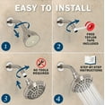thumbnail image 5 of Aqua Elegante 6 Function Luxury Shower Head for High Pressure Showers - 2.5 GPM - Brushed Nickel, 5 of 7