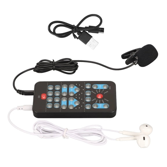 APPLAYERR Plastic Voice Changer with Bluetooth V5.0 for Phone Computer DJ Music Studio Recording Black 8 Fun Sound Effects