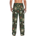 thumbnail image 3 of Xecao Red Leaves Men's Straight Lounge Pajama Pants: The Ultimate in Comfortable Sleepwear, 3 of 9