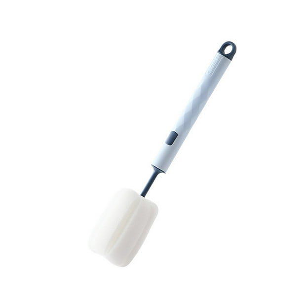Bewildely Esponja de limpieza de tazas, mango largo, cepillo para botellas de cocina, vidrio desmontable para el hogar, fregador antiarañazos para Cocina y Comedor Azul Bewildely HA063843-02