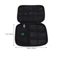 thumbnail image 4 of 1pc Portable Data Cable Organizer Earphone Storage Bag Multi-function Pouch Sundries Holder for Outdoor Travel (Grey), 4 of 9