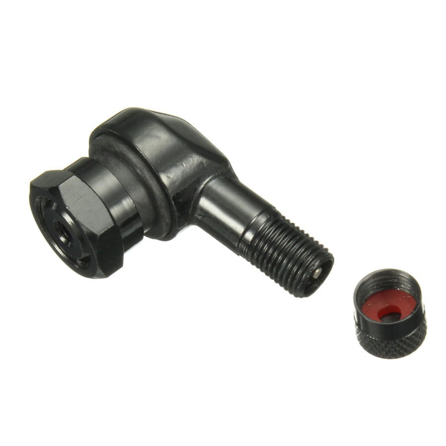 120 Degree Tubeless Tire Valve Stems (2-Pack) - CNC Aluminum Alloy Air Stems For Motorcycles, Scooters, ATVs (Blue)