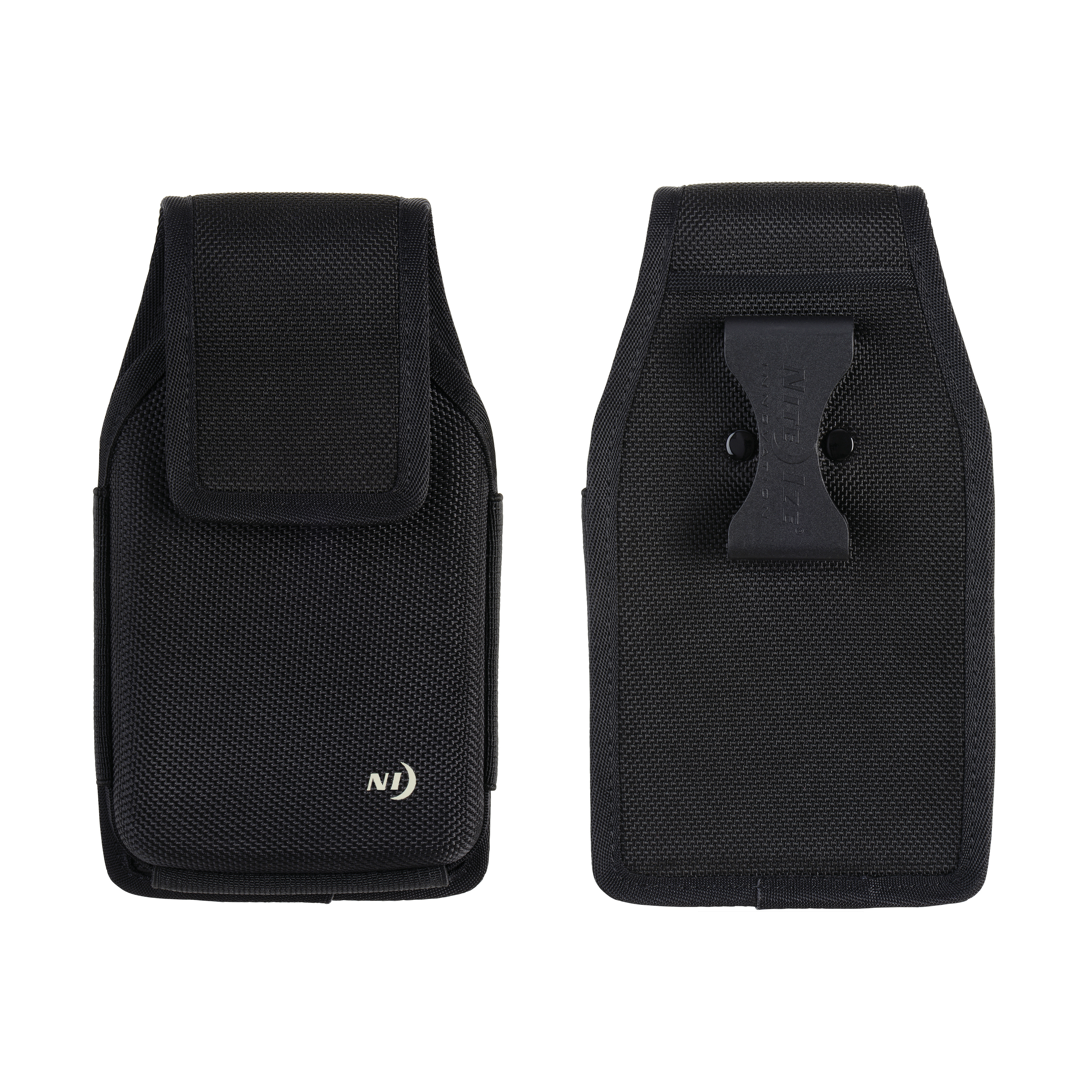 Clip Case Hardshell Vertical Universal Rugged Holster - XXL - Black