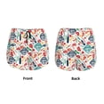 thumbnail image 3 of Balery Barbecue Pattern Women's Running Shorts with Liner 2 Pockets Elastic Workout Athletic Gym Yoga Shorts-Large, 3 of 7