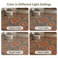 thumbnail image 6 of ODIKA 9'x12' Rich Multicolor Geometric Design Washable Area Rug Intricate with Bold Accents for Master Suite, California King, Under Bed, Non-Shedding, Easy Care, 6 of 6