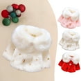 thumbnail image 7 of Zwiiyzr 0-3T Infant Baby Girls Winter Faux Fur Cape Coat Thick Jacket Cute Furry Warm Cloak Outerwears Red, 7 of 7