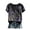 Dark Gray, variant on T shirts for Women Women's Crew Neck Short Sleeve Tops Purple Awareness Ribbon Hummingbird Print Casual Loose Fit Support Daily Blouses