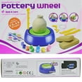 thumbnail image 6 of Pottery Crafting Kit for Young Artists DIY Sculpting Wheel with Educational Clay Tools and Paints, 6 of 8