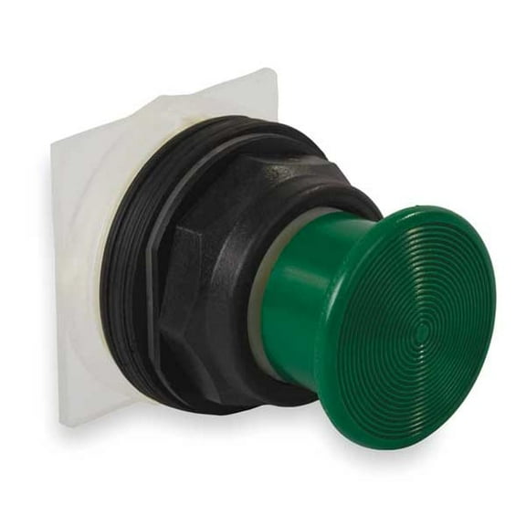 Schneider Electric Mushroom Head Push Button,Green,30mm 9001SKR24G