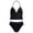 Black, variant on Baby Swimsuit Girl Triangle Halter Neck Bikini 2 Piece Swimsuit for Beach Pool Party Bathing Suits for Girls Light Blue 13-14 Years