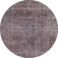 thumbnail image 1 of Ahgly Company Indoor Round Abstract Purple Abstract Area Rugs, 4' Round, 1 of 6