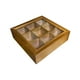 thumbnail image 3 of Gabinete de almacenamiento de madera, cofres de té, tienda en casa, uso comercial, caja de exhibición de escritorio, organizador de muñecas de juguete estilo A, 3 of 8