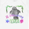 thumbnail image 4 of Inktastic St. Petersburg Florida Cute Swimming Manatee Boys or Girls Baby Bodysuit, 4 of 5