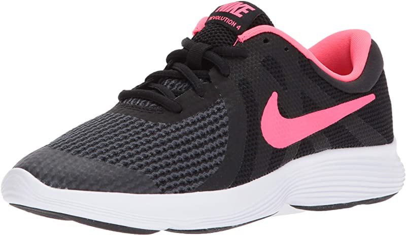 Nike Girls' Revolution (GS) Running Shoe, Black/Pink/White, 4.5Y M US - Walmart.com