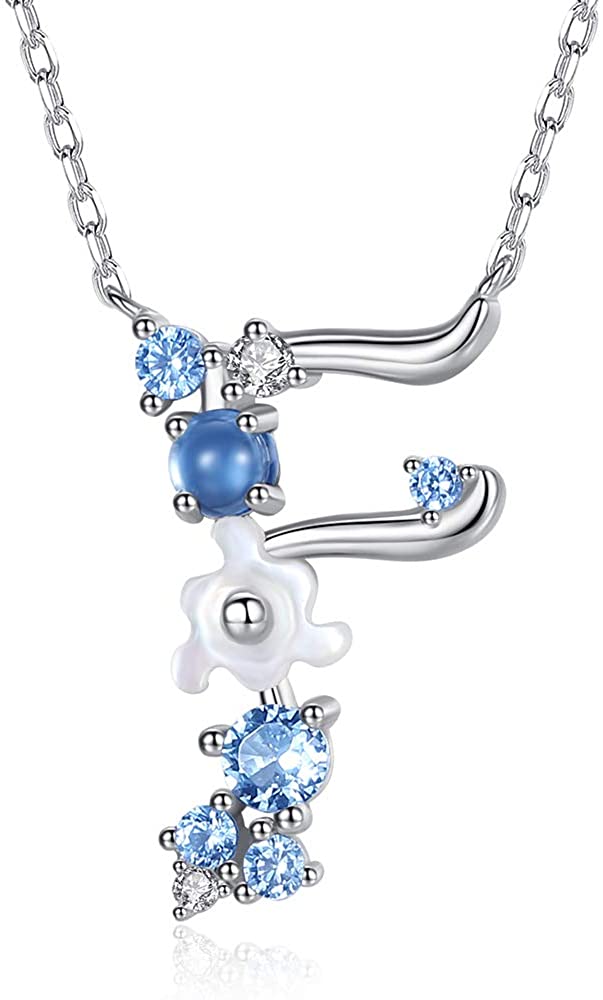 VIKI LYNN Initial Necklace 925 Sterling 
