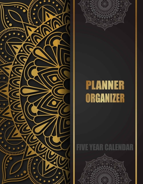 Planner Organizer Five Year Calendar: 5 Years Calendar Overview - Planner Organizer and Monthly 