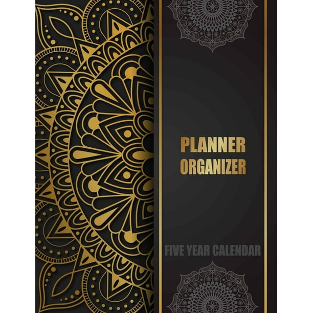 Planner organizer five year calendar 5 years calendar overview