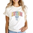 thumbnail image 4 of Checkered Autism Mama Shirt for Women Colorful Autistic Support Tee Natural Shirt Adult Medium, 4 of 4