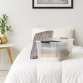 thumbnail image 3 of IRIS 40 Qt. Plastic Storage Bins with Lids, Stackable Storage Containers, Totes, 5 Pack, 3 of 10