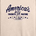 thumbnail image 3 of Instant Message - America's Favorite Pastime - Women's Lightweight French Terry Long Sleeve Shirt, 3 of 6