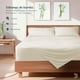 thumbnail image 4 of Juego de Sábanas de Bambú Dreamlab, Ropa de Cama Ultra Suave, Fresca, Hipoalergénica, Ecológica, Sábanas Matrimoniales de Bambú, Color Marfil, 4 of 11