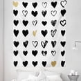 thumbnail image 1 of Love Tapestry, Small Heart Let Me Love You Hipster Liking Spouse Couples Design, Fabric Wall Hanging Decor for Bedroom Living Room Dorm, 5 Sizes, Tan Black White, by Ambesonne, 1 of 1