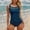 Dark Green, variant on MAIHAN Womens One Piece Swimsuits Tummy Control Cutout High Waisted Bathing Suit Swimsuit One Piece Mesh Sheer Sarong Wraps Bathing Suit Swimsuit for Women