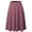 SSK004_LAVENDER, variant on SSOULM Women's High Waist Flare A-Line Midi Skirt with Plus Size