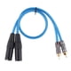 thumbnail image 2 of Cable de audio HIFI de 2 conectores XLR a 2 conectores RCA para mezclar amplificadores 50cm, 2 of 7