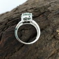 thumbnail image 6 of 925 Sterling Silver Ring For Unisex, Green Amethyst Ring Gemstone Unique Handcrafted Ring For Her Or Him, 6 of 7