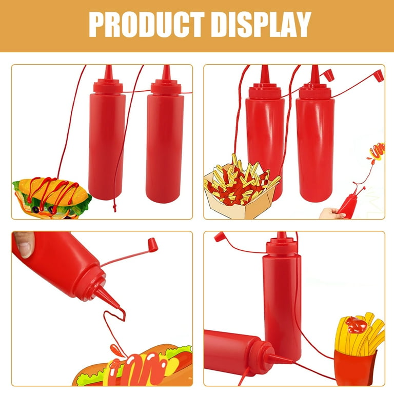 WORGEOUS 2PCS Halloween Pranks Funny Squirt Bottles Ketchup Prank