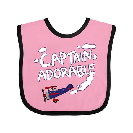 

Inktastic Plane Captain Adorable Gift Baby Boy Bib