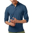 thumbnail image 1 of Tommy Hilfiger Polo de rugby acanalado para hombre, azul, XXL, 1 of 1