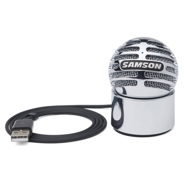 Micrófono de condensador USB Samson Meteorite, cromado