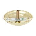 thumbnail image 2 of B&P Lamp® Polished Brass Screw Collar Ribbed Canopy Kits, 2 of 2