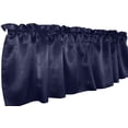 thumbnail image 2 of Shiny Smooth Satin Window Valance 58" Wide Navy, 2 of 2