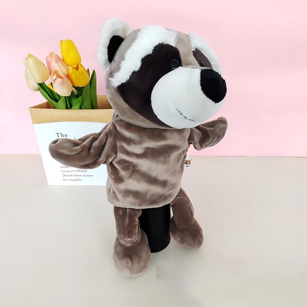 Títere hipopótamo para niños. Títere interactivo para contar cuentos. Títere de mano para actuaciones preescolares. Boca móvil para juegos entre padres e hijos. Perfecto para guarderías y ¡mucho más!