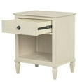 thumbnail image 5 of JERFIT Victoria Nightstand with Drawer and Shelf, Cream Bedside Table for Bedroom, French Country Style Wood End Table, 5 of 10