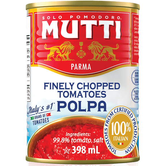 Mutti Finely Chopped Tomatoes 398 mL